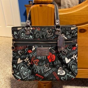 Coach Poppy Large Tote Purse